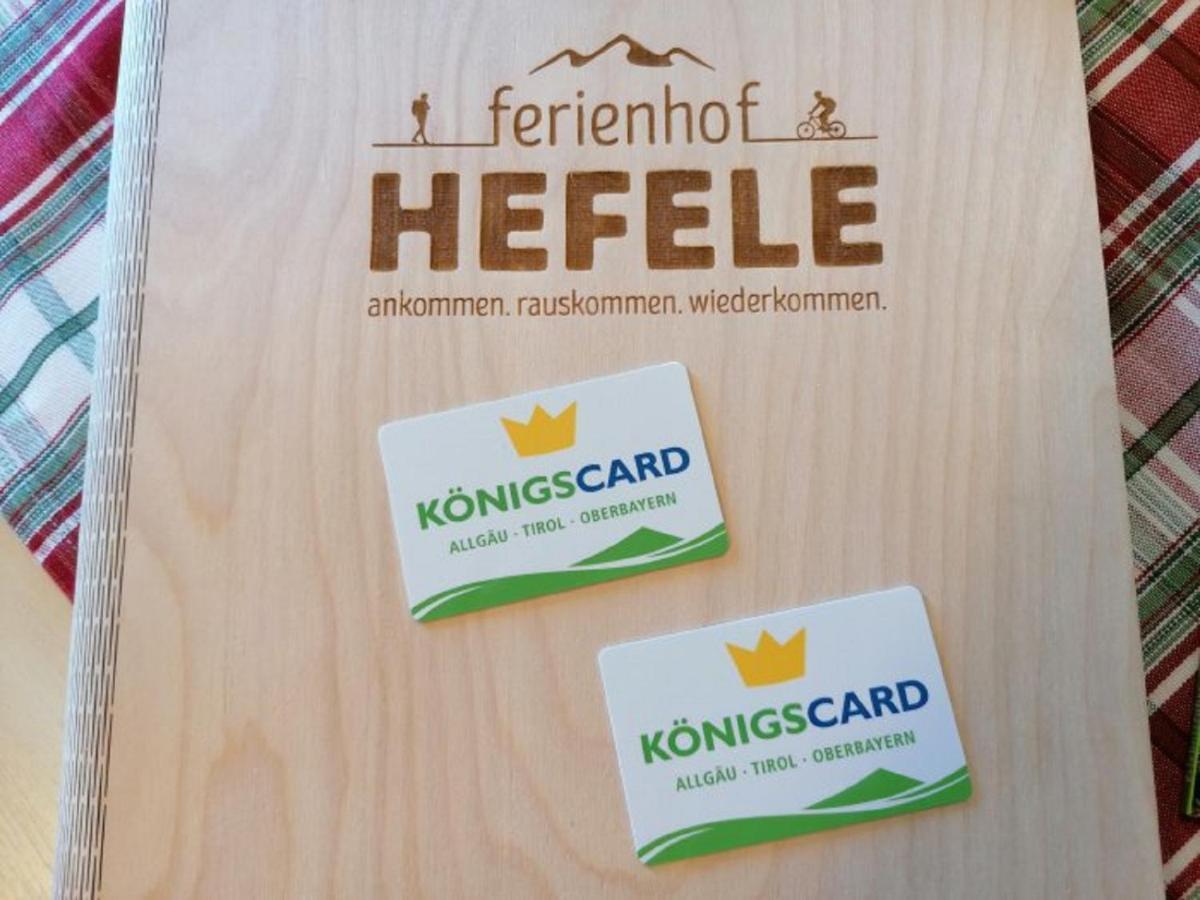 Apartmán Ferienhof Hefele Hopferau Exteriér fotografie